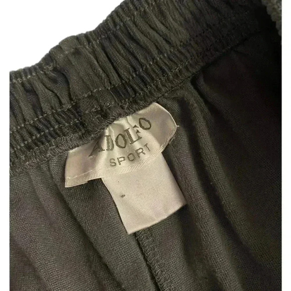 Adolfo Sport Vintage Grey Velour Lounge Jogging  Pants Size Small - Picture 6 of 7